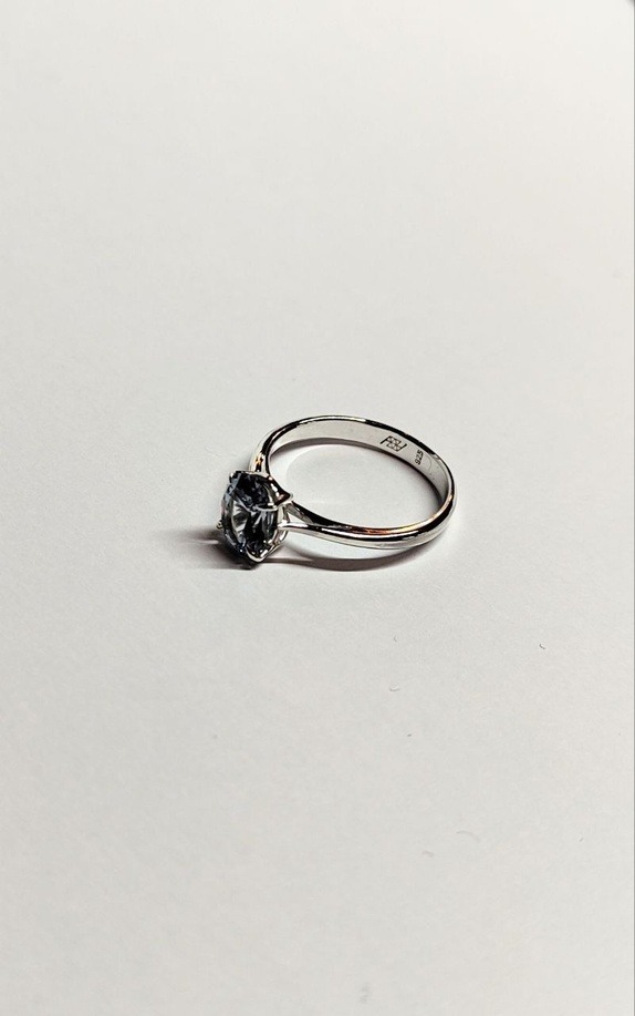 Tidløs sølvring med himmelblå Topaz - Bilde 6