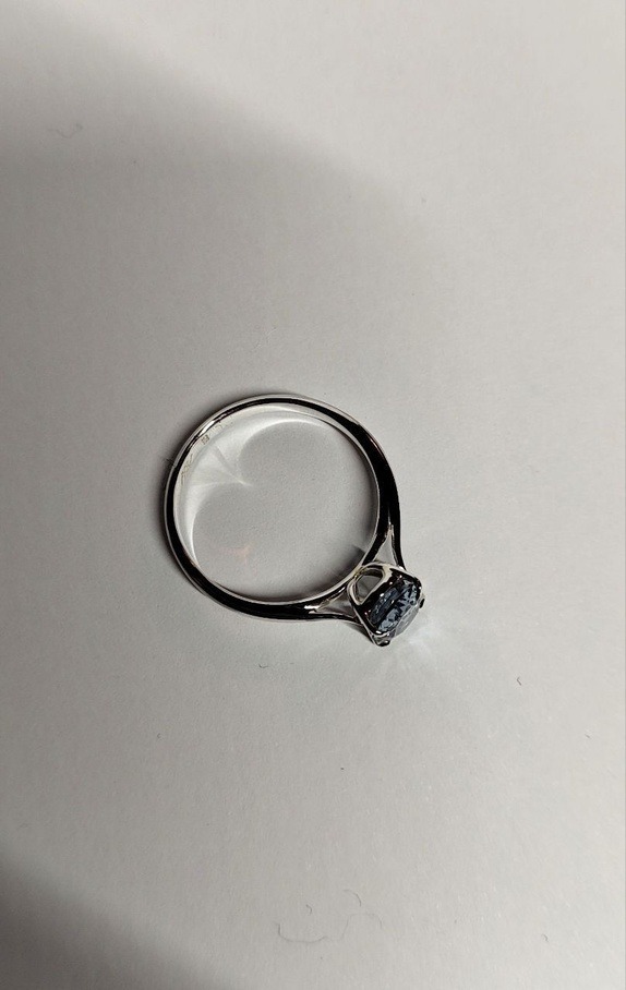 Tidløs sølvring med himmelblå Topaz - Bilde 7